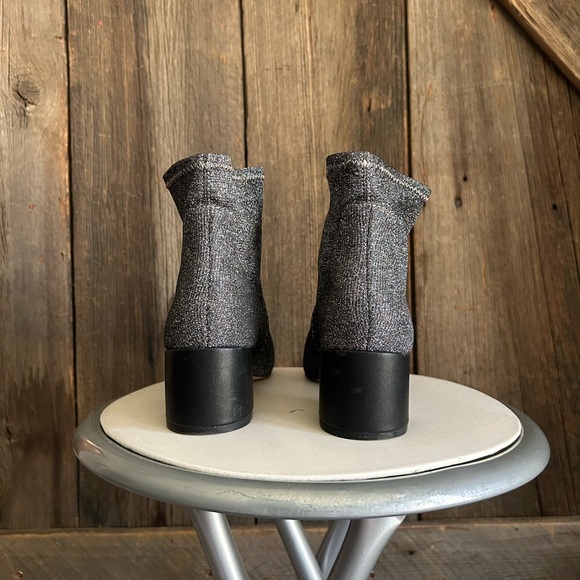 Urban Outfitters Metallic Sock Booties Boots - Picture 5 of 7